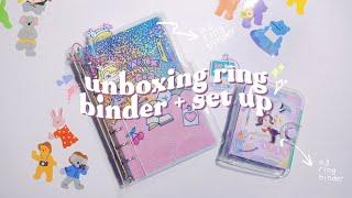 Unboxing A6 and A3 Ring Binder  + Set Up My A3 Mini Ring Binder | Shopee Haul Indonesia #2