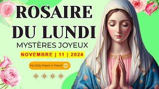 ROSAIRE DE GUÉRISON : MYSTÈRES JOYEUX, ROSAIRE DU LUNDI11 NOVEMBRE 2024 PRIÈRE POUR LE BONHEUR