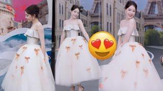 Dilraba transformed into real-life Disney princess during the brand's livestream today.
