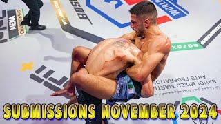 MMA Submissions of November 2024