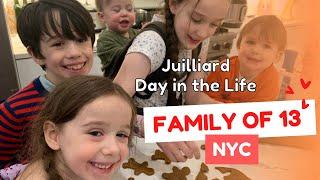 Family of 13 NYC - Juilliard day in the life - Holiday Party & Noah’s Orchestra Concert! pre-college