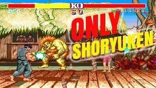 RYU Longplay  ONLY SHORYUKEN  Street Fighter 2 Champion Edition (Hardest)   4K HD 60 FPS