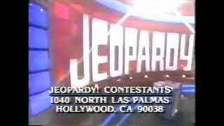 Jeopardy! contestant plug, 1994