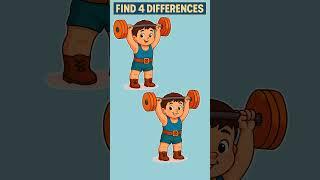 This Puzzle Will Trick Your Eyes! Find the 4 Differences!