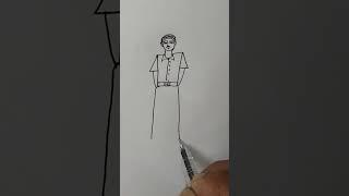 How to draw a man by 47#shorts #viralshorts #youtubeshorts #ujjaldar study home