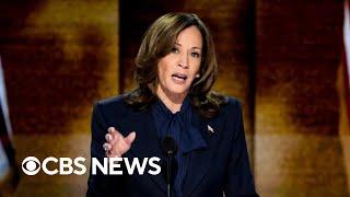 Kamala Harris addresses Democratic National Convention | full video