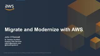 Application Modernization/Migration with AWS