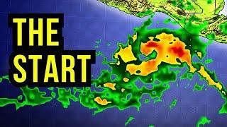 System forming in the Eastern Pacific...