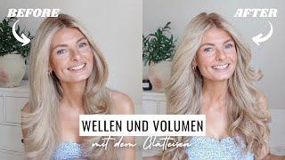 WELLEN UND VOLUMEN MIT DEM GLÄTTEISEN | theglazedblonde