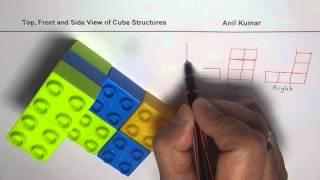 Top Front Side View of 2 by 3 8 Square Blocks Test