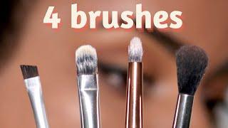 These are the ONLY 4 Brushes You Need for Eye Makeup!