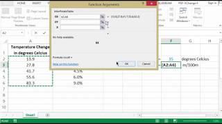 Interpolation and Extrapolation from Table in Excel