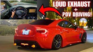 HEAVILY MODIFIED FRS/BRZ/86 POV DRIVE! (POPS/BANGS, FLAMES, LOUD EXHAUST)