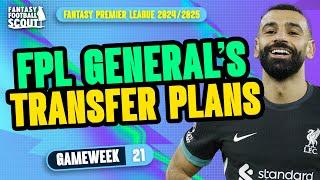 DON'T CAPTAIN SALAH?! ‼️ | FPL GENERAL'S TRANSFER PLANS!  | Fantasy Premier League Tips 2024/25