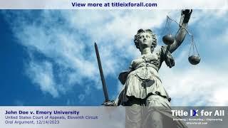 Doe v. Emory University, Oral argument (Excerpt)