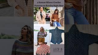 Top 5 Winter Crochet Patterns on Ravelry right now.   in description.  #crochet