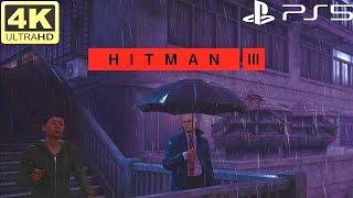 Agent 47 Offers Some Advice To A Girl In The Rain - Hitman 3 4K HDR