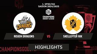 Rouen Dragons vs. KAC Klagenfurt | Highlights - Hauptrunde, Champions Hockey League | SDTV