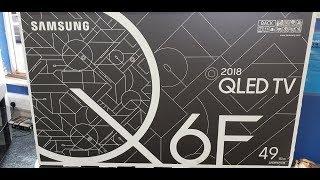 Samsung 2018 Q6, Quick Unboxing QE49Q6FN with setup and demo