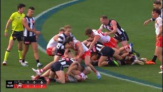 Sydney Players get into Nick Daicos | Rnd 8 2023 AFL