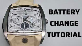 Replace The Battery Diesel DZ-4163 Chronograph Watch | SolimBD