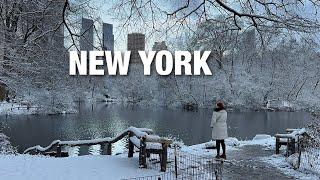 NYC LIVE Snow Walk in Manhattan Snowfall Walking Tour NYC White Christmas 2024 (December 21, 2024)