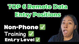 6 Remote Data Entry Jobs: Entry-Level, Non-Phone, & Training Included!