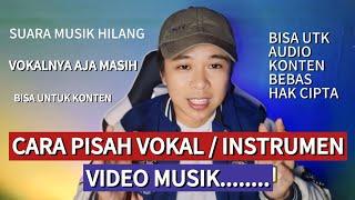 CARA HILANGKAN SUARA INSTRUMEN MUSIK ATAU VOKAL MUSIK/VIDEO MUSIK‼️ CUMA PAKAI CAPCUT