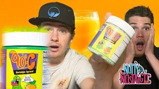 NUTTY NOSTALGIC DOES ORANGE JUICE?! New ECTO SPREAD! Taste ANDD REVIEW!