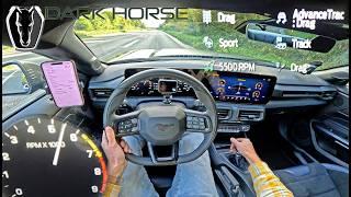 FORD MUSTANG V8 DARK HORSE // TOP SPEED on AUTOBAHN