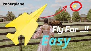 Easy and Cool Way to Fold an Amazing Jet Paper Airplane - Origami tutorial