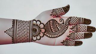 Easy mehndi design for front hand| simple mehndi design| hatheli ki mehandi| stylish mehndi designs