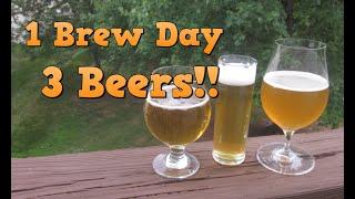 3 Beers from 1 Brew Day!! (Saison, Kölsch & Single)