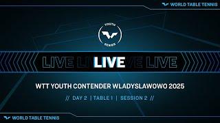 LIVE! | T1 | Day 2 | WTT Youth Contender Wladyslawowo 2025 | Session 2