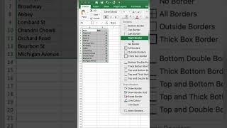 Quickly add Table Border in Excel. #excel #microsoftexcel #exceltutorial #microsoft #dataentry