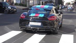 Porsche Cayman GT4 with STRAIGHT Fabspeed Race Exhaust - Lovely Sounds In Monaco!