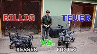 Vergleich Kinder Bollerwagen billig vs. teuer