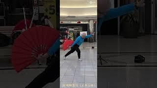 太極功夫扇教學 15 揮鞭策馬