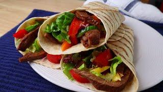 Steakhouse Style School Wrap That's Super Tasty and GOOD Recipe For Lunchbox Kid Idea | STEAK Wraps