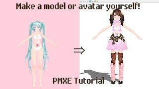 How to make an mmd model or vrchat avatar with the PMX Editor | MMD School Tutorial 11