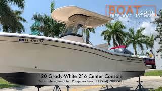 2020 Grady White 216 center console boat with a F250 Yamaha four-stroke outboard engine for sale