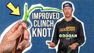 HOW TO TIE The Improved CLINCH KNOT! ( EASIEST FISHING KNOT )