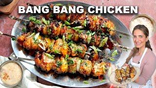 Bang Bang Chicken Skewers - Quick and Easy Recipe!