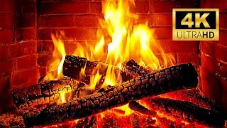  Cozy Fireplace 4K (12 HOURS). Cozy Fireplace with Burning Logs and Crackling Fire Sounds