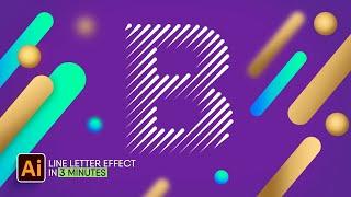 Line Letter Effect in Adobe Illustrator