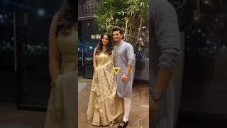 Exclusive Arjun Bijlani with Wife at Aamna Sharif Diwali Bash. 🪔