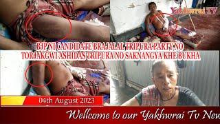 BJP NI CANDIDATE BRAJALAL TRIPURA PARTY NO TORJAKGWI ASHIDAS TRIPURA NO SAKNANGYA KHE BUKHA