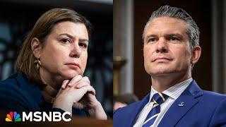 Mark Esper 'has more guts and balls than you,' Sen. Elissa Slotkin tells Secretary Hegseth
