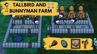 NEW Tallbird and Bunnyman (+Frog) Farm! FRESH Ham Bat anytime!! #dst #dontstarvetogether #tallbird