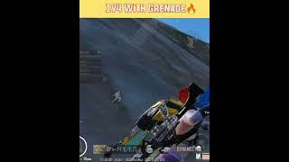 1v4 With Grenade • Fragger Or Wot  • Ace Dominator Lobby • #shorts #short #bgmi#1v4#grenadeop#Boom